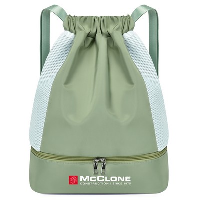 Waterproof Dry Wet Separate Drawstring Backpack