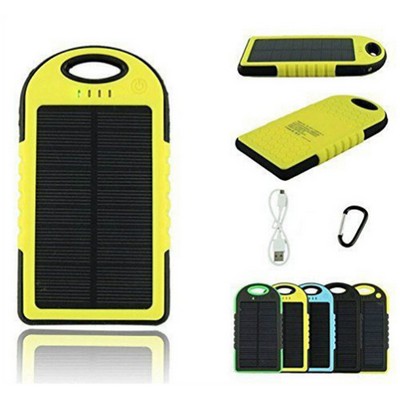 Waterproof Solar Power Bank 4000mah Dual USB Battery Charge