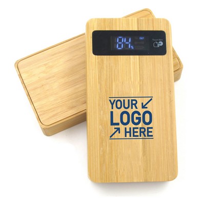 Eco-Friendly Bamboo Wireless Power Bank