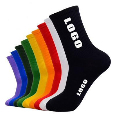 Unisex Fashion Multicolor Cotton Sports Socks