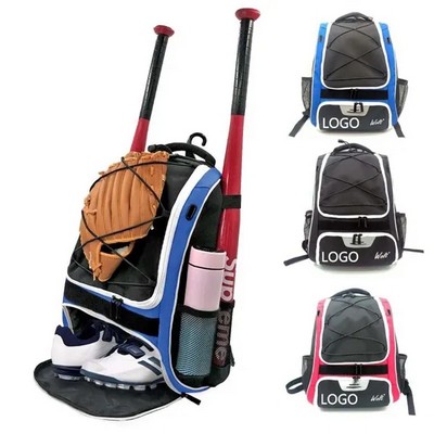 Baseball Large Capacity Color Stitching Backpack