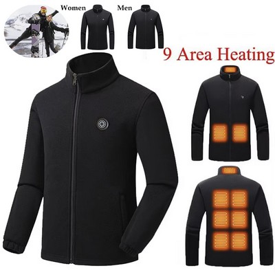 9 Areas Warming Heated Vest Electric USB Unisex