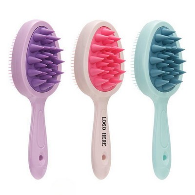 2 in 1 Long Handle Shampoo Brush for Massage & Cleaning