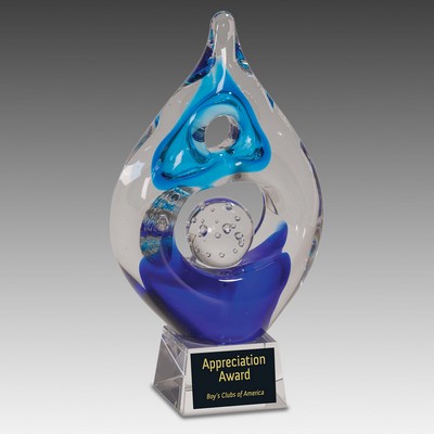 8.5" Winner Art Glass