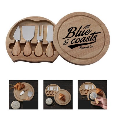 Swivel Cheese Knives Set w/ Cutting Board