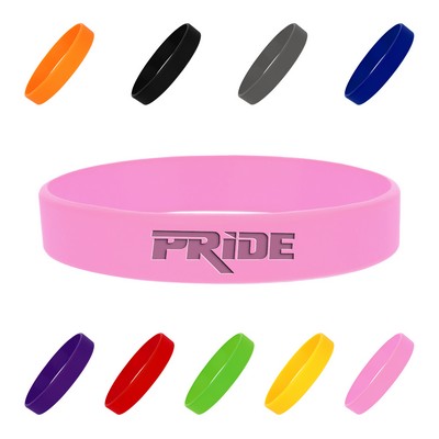 Silicone Wristband with Debossed Design