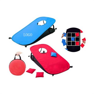 Portable Collapsible Cornhole Game Board Set