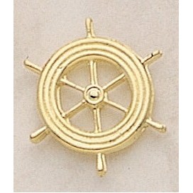 Ship Wheel Marken Design Cast Lapel Pin (Up to 1")