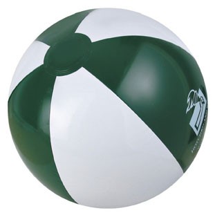 6" Inflatable Alternating Forest Green/White Beach Ball