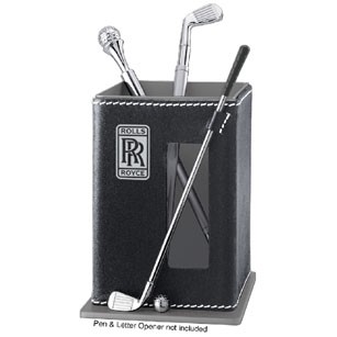 3"x3-1/4"x4-1/8" Golf Decor Pen Holder