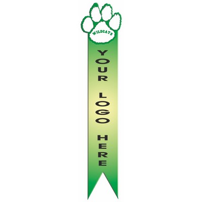 Paw Print Bookmark w/ Black Back