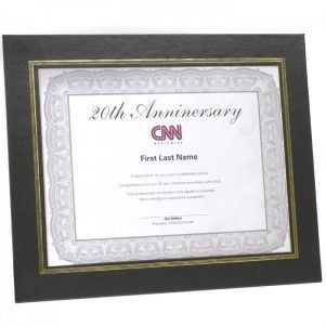 Flat Certificate/Photo Frame (8 1/2"x11" Insert Size)