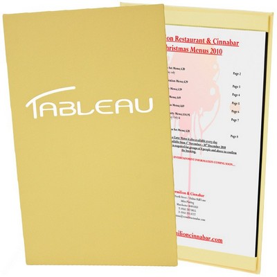 Bonded Leather Single Panel Pocket Menu Cover (8 1/2"x14")