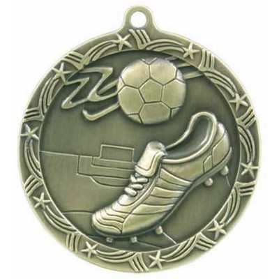 Medal, "Soccer" Shooting Star - 2 1/2" Dia.