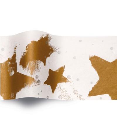 Precious Metals Gold/Silver Celebration Stock Design Tissue Paper (B)