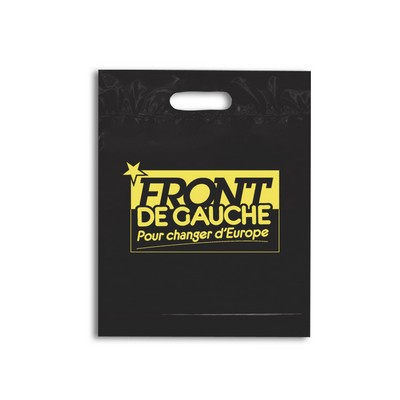 Fold Over Die Cut Handle Bag (12"x15"x3")