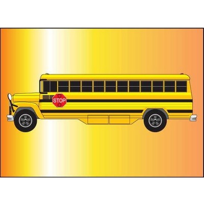 School Bus Rectangle Metal Photo Magnet (2"x3")