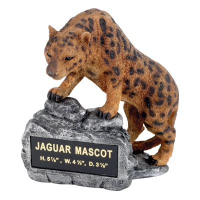 Jaguar Mascot Trophy w/Engraving Plate