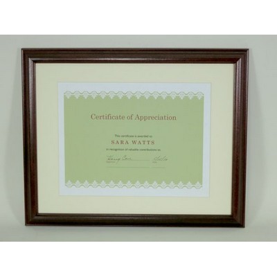 Mahogany Hardwood Document Frame - 11x14