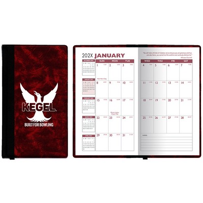 Monthly Florence Designer Hard Cover Planner w/ 1 Color Insert