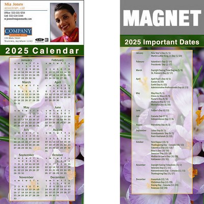 Full Color Calendar Magnet (3 1/2"x8 1/2")