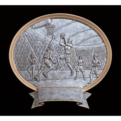 Basketball, Female Oval Sport Legend Plates - 6"