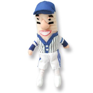 Custom Plush Sausage Racer Mascot in Baseball Uniform