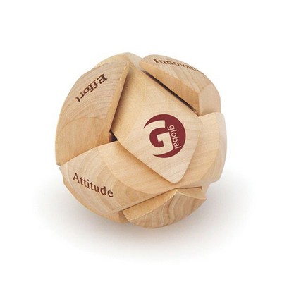 Wood Desktop Sphere Puzzle