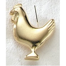 Series 3000S Chicken MasterCast Design Cast Lapel Pin