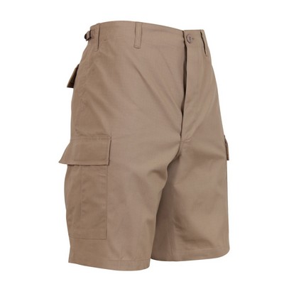 Khaki Rip-Stop Battle Dress Uniform Combat Shorts (XS to XL)