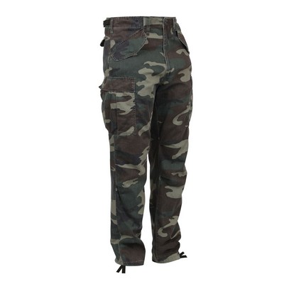 Woodland Camouflage Vintage Military M-65 Field Pants (XS to XL)