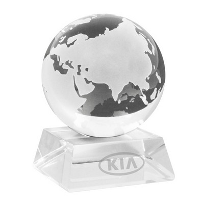 Elegant Glass Globe Paperweight