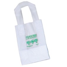 High Density Clear Soft Loop Handle Shopping Bag (16"x6"x18")