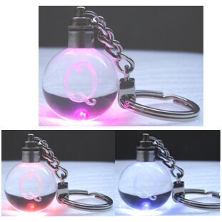 Crystal Ball Key Chain / LED Flashlight