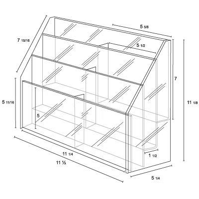 Fabricated Brochure Holder (6"x9 1/4")