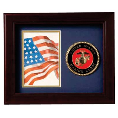 Navy Medallion Picture Frame (8"x10")