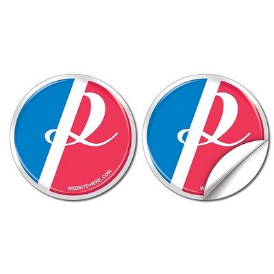 Sticker / Decal - UV-Coated Vinyl - 3.875 Inch Circle Shape