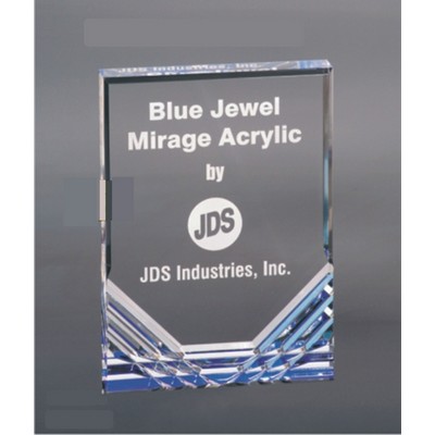 Blue Acrylic Jewel Mirage Award (5"x7"x1")