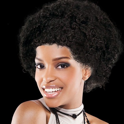 Adult Size Team Spirit Wig (Black)