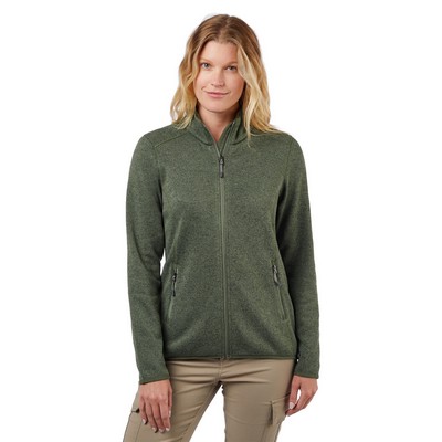 Ladies' Ashton Sweater-Knit Fleece Jacket