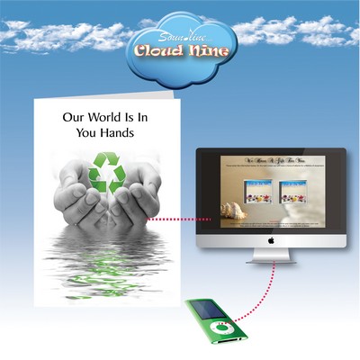 Cloud Nine Earth Day Music Download Greeting Card