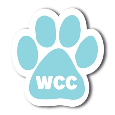 5"x4.7" Pawprint Car & Truck Magnet