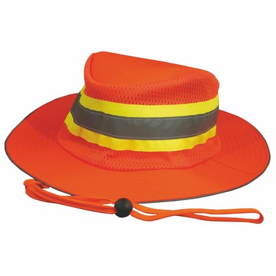 ANSI 107 Class Hi Viz Orange Boonie Hat