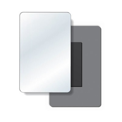 .040 Shatterproof Copolyester Plastic Mirror / with magnetic back (3.5" x 5.5"), Non-imprinted