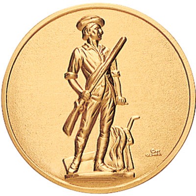 Minuteman National Guard Stamped Medallion Insert Disc