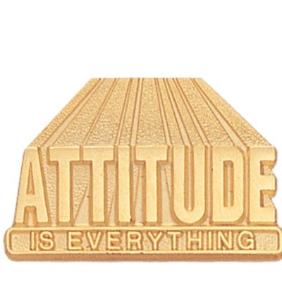 Attitude is Everything Motivational Lapel Pins