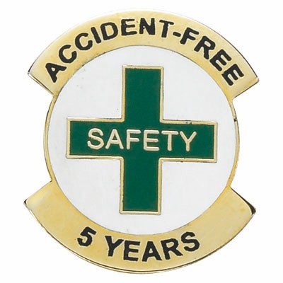 1-1/8" Years of Safety Lapel Pin Award