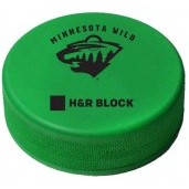 Green Hockey Puck Stress Reliever