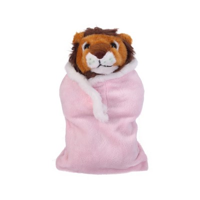 Soft Plush Lion in Baby Sleep Bag Stuffed Animal