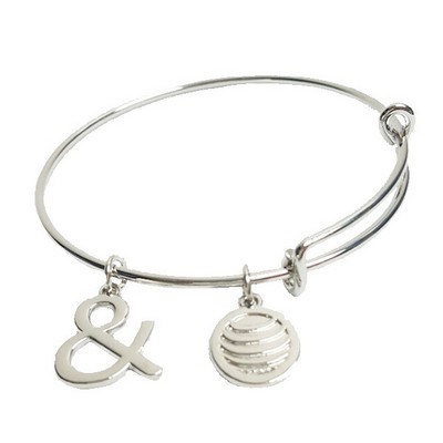 Bangle Bracelet w/Charms